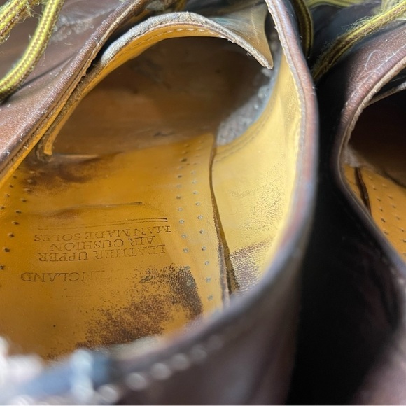 Vintage Dr Martens 1561 4 eye Oxford Crazy Horse Brown Made in England US Sz 8 main image 10